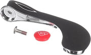 T&S Brass B-WH4H-NS Wrist Action Handle, 4", Red Index, Screw