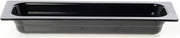 Serving Bowl Display Bowl 1/2 Size Long Black Melamine - 21 1/2 L x 6 1/2 W x 2 1/2 H