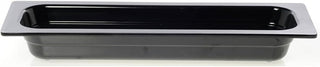 Serving Bowl Display Bowl 1/2 Size Long Black Melamine - 21 1/2 L x 6 1/2 W x 2 1/2 H