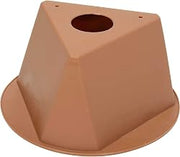 Global Industrial Plain Inventory Control Cone, Three-Sided Shape, Tan | Polypropylene, 10"L x 10"W x 5"H, Inventory Management, High Visibility, Lot of 5
