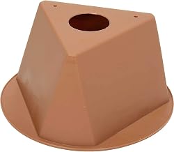 Global Industrial Plain Inventory Control Cone, Three-Sided Shape, Tan | Polypropylene, 10"L x 10"W x 5"H, Inventory Management, High Visibility, Lot of 5