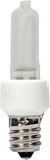 Satco S4485 Candelabra Light Bulb in White Finish, 2.44 inches, 1 Count (Pack of 1), Frosted