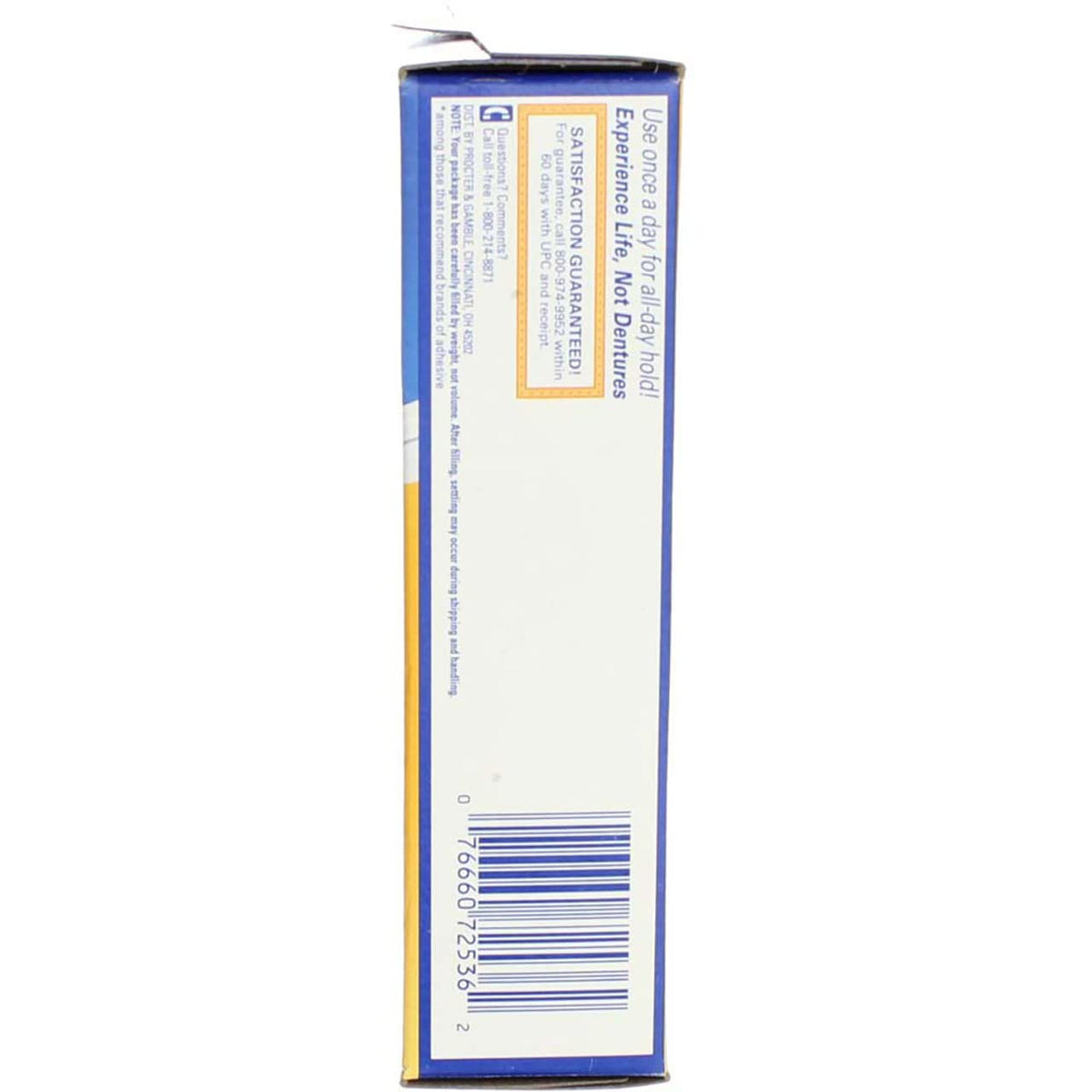 Denture Adhesive Powder Extra Hold - 1.6 oz by Fixodent – White, Pack of 5, Model 07666072536