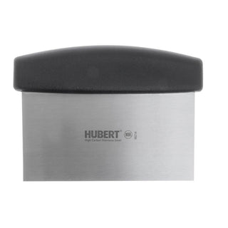 Dough Cutter Stainless Steel with Black Polypropylene Handle - 6"L Blade by HUBERT – Stainless Steel, Silver, Model GS-10504150AK-BK