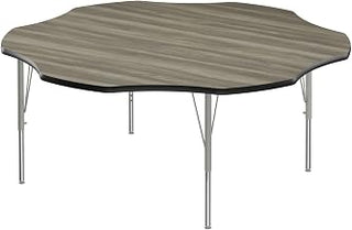 Correll Activity Tables with New England Driftwood Finish A60-FLR-52-14-09