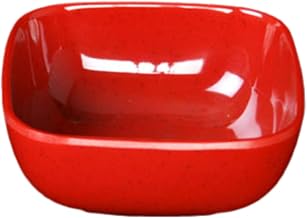 Thunder Group PS3103RD Red 5 Ounce Square Melamine Bowl (Four Pack)