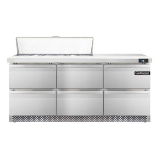 SW72-12-FB-D Sandwich Unit by Continental Refrigerator – 20.6 cubic_feet