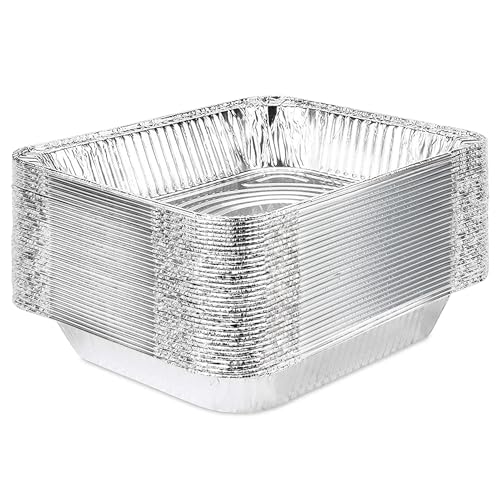 Stock Your Home 20 Pack / Silver / Without Lids Disposable Cookware
