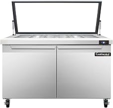 SW48-18M-HGL Mighty Top Sandwich Unit, 48" W, With 18 Pan Top Openings & Hinged Glass Lid