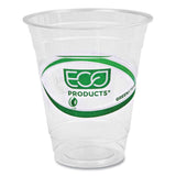 GreenStripe Renewable & Compostable Cold Cups - 12oz. by ECO PRODUCTS – 12 ounces, Plastic, Clear, Pack of 1000, Model ECP EP-CC12-GS