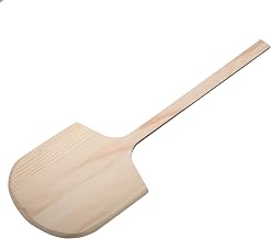 Winco 12" x 13" Wooden Commercial Pizza Peel