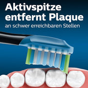 PHILIPS 4 Count (Pack of 1) / Black / 1 Toothbrush Replacement Heads