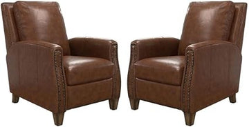 Starlight Canyon Home Brown Chestnut Charm Manual Recliner Two Pack, Transitional Style, Comfortable seat, Easy Assembly, Ideal for Living Room or Lounge