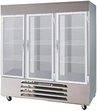 Beverage-Air RB72-1G 75" Vista Series Three Sections Glass Door Reach-In