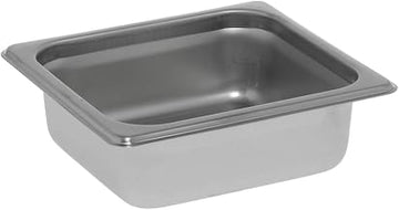 HUBERT Kratos Steam Table Pan Hotel Pan 1/6 Size Stainless Steel - 2 1/2" D