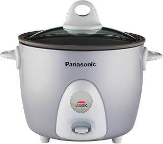 Panasonic Rice Cooker, Steamer & Multi-Cooker, 6-Cups (Cooked), 3-Cups (Uncooked), SR-G06FGL, Silver