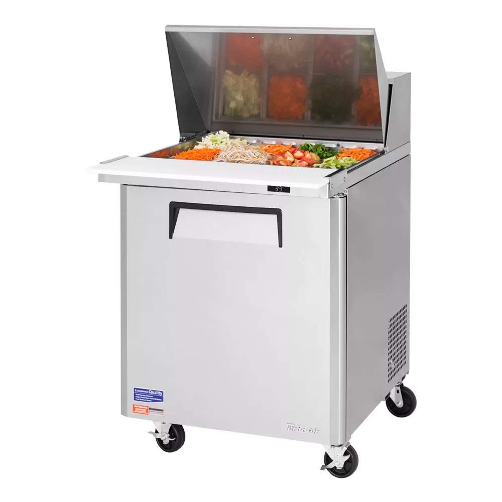 Turbo Air (1) Door (12) Pan / Silver / 8.0 cubic_feet Refrigerators