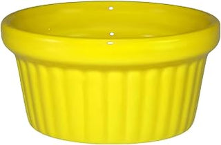Vitrified Stoneware Fluted Ramekin, 2 oz, Crimson Red