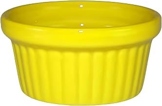 Vitrified Stoneware Fluted Ramekin, 2 oz, Crimson Red