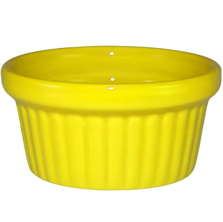 Vitrified Stoneware Fluted Ramekin by International Tableware – 2 oz, Ceramic, Crimson Red, Model RAMF-2-CR