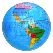 Globe Squeeze Stress Ball - 3 inch by ALPI International, Ltd. – Small, Foam, Multicolor