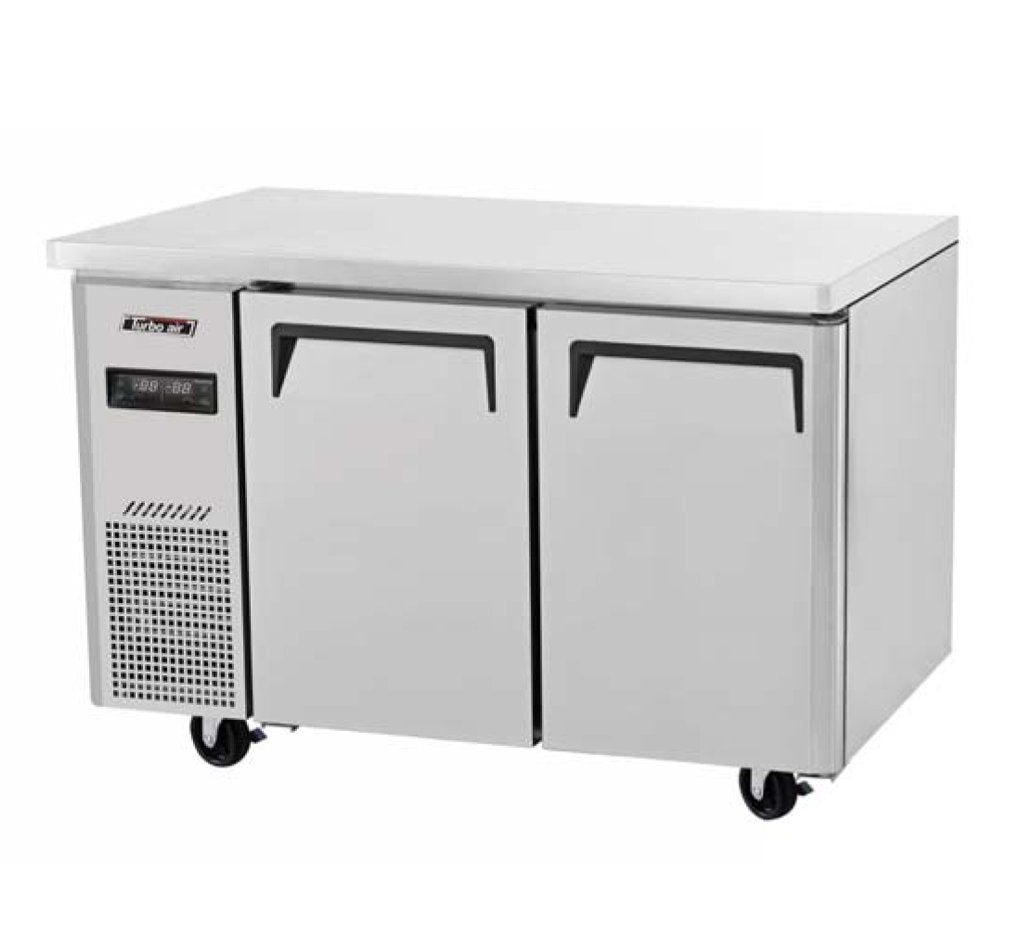 2 Door Dual Temp Undercounter Refrigerator/Freezer by Turbo Air – 4.8 cubic_feet, Silver, Model JURF-48
