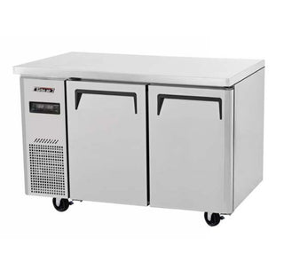 2 Door Dual Temp Undercounter Refrigerator/Freezer by Turbo Air – 4.8 cubic_feet, Silver, Model JURF-48