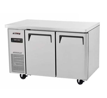 2 Door Dual Temp Undercounter Refrigerator/Freezer by Turbo Air – 4.8 cubic_feet, Silver, Model JURF-48