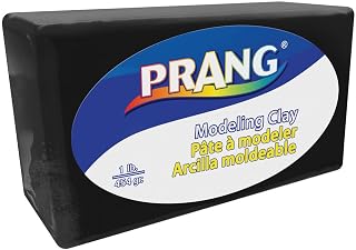 Prang Modeling Clay, Black, 1 lb. Block | Pliable, Non-Hardening, Non-Staining, Easy Clean-Up, Perfect for Preschool and Elementary Aged Children