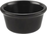 CAC Melamine Ramekin Black 4oz 3 1/4", Box of 12