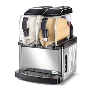 Frozen Drink Machine w/ (2) 1.3-gal. Bowls by Crathco – 1.3 gallons, Stainless Steel, Model SP-2