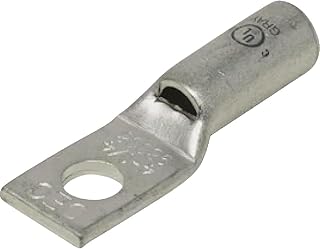 Southwire Compression Lug, #4 STR Wire Size, 1/4" Stud Hole Size, Die Color Code: Gray, 1 Pack