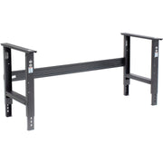 Adjustable Height Workbench C-Channel Leg by Global Industrial – 30"L x 72"W x 3"H, Steel, Black, Model 183988BK