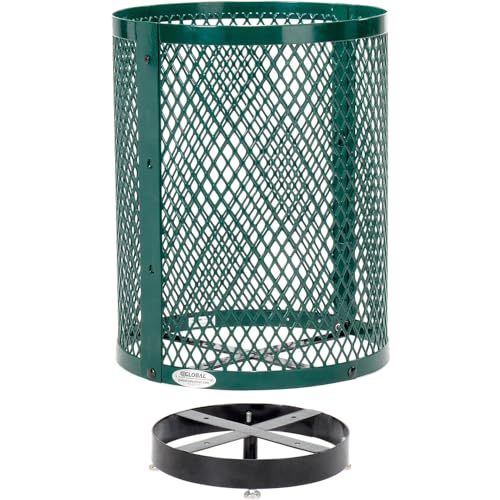 Global Industrial Green / 36 Gallon / Industrial Trash, Recycling & Compost