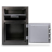 Cash Depository Safe by Mesa Safe Co. – 0.8 cu. ft., 0.8 cubic_feet, Alloy Steel, Black/Grey, Model MFL2014C