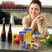 Stock Your Home 48 oz / Clear / 1.5 quarts Container Sets