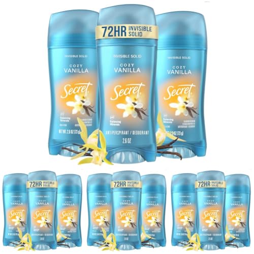 Secret Vanilla / 2.6 Ounce (Pack of 12) / 12 Antiperspirant Deodorant