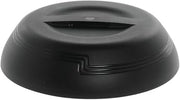 Cambro Shoreline Collection Low Profile Black Plastic Insulated Dome - 10 3/8"Dia x 2 3/4"H