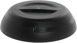 Cambro Shoreline Collection Low Profile Black Plastic Insulated Dome - 10 3/8"Dia x 2 3/4"H