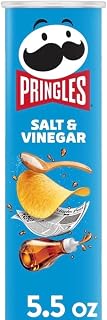Pringles Potato Chips - 4 cans (Salt & Vinegar 5.5oz)