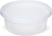 Newspring Pactiv Delitainer Polypropylene Premium Round Food Container Clear, 8 oz. | 240/Case