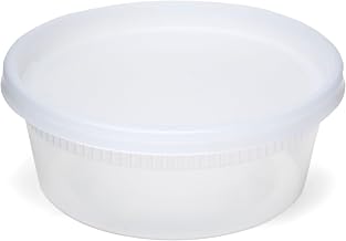 Newspring Pactiv Delitainer Polypropylene Premium Round Food Container Clear, 8 oz. | 240/Case