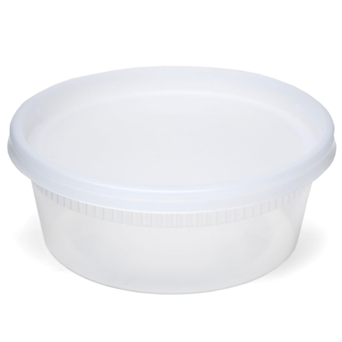 Pactiv Delitainer Polypropylene Premium Round Food Container Clear by Newspring – 8 oz, 8.0 ounces, Polypropylene, Clear, Pack of 3