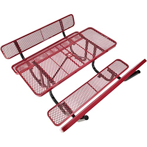 Global Industrial Red / Industrial / 1 Picnic Tables