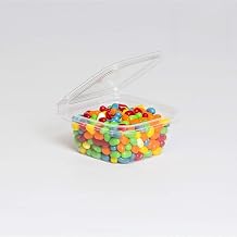 Inline Plastics Safe-T-Fresh 12 oz. Clear Tamper Evident Plastic Grab-and-Go Container with Hinged Lid | 288/Case