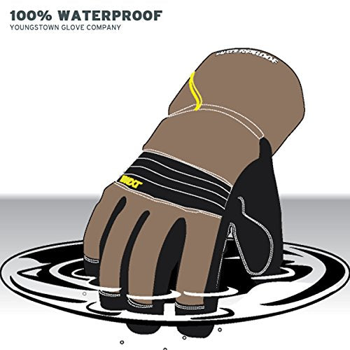 Youngstown Glove Company Large (Pack of 1) / Olive and Black / Waterproof Winter Safety Work Gloves
