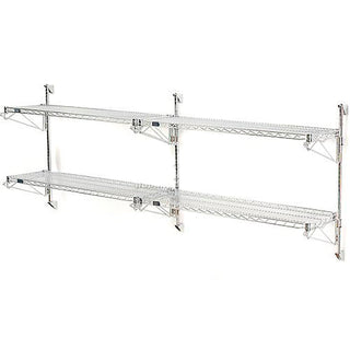 Poly-Green WALL Mount Wire Shelving by Nexel – Alloy Steel, Green