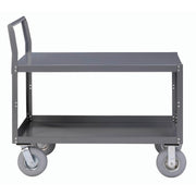 Two Shelf Unassembled Heavy Duty Service Cart by Global Industrial – 12-Gauge Steel, Gray, Model 752257