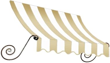 AWNTECH 10.38 FT. Charleston Fixed Awning 124.5 in. W X 36 in. H X 36 in. D Acrylic Fabric in Forest CT33-10F