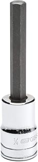 GEARWRENCH 3/8" Drive Mid-Length Hex Bit Socket, 1/4" - 82526